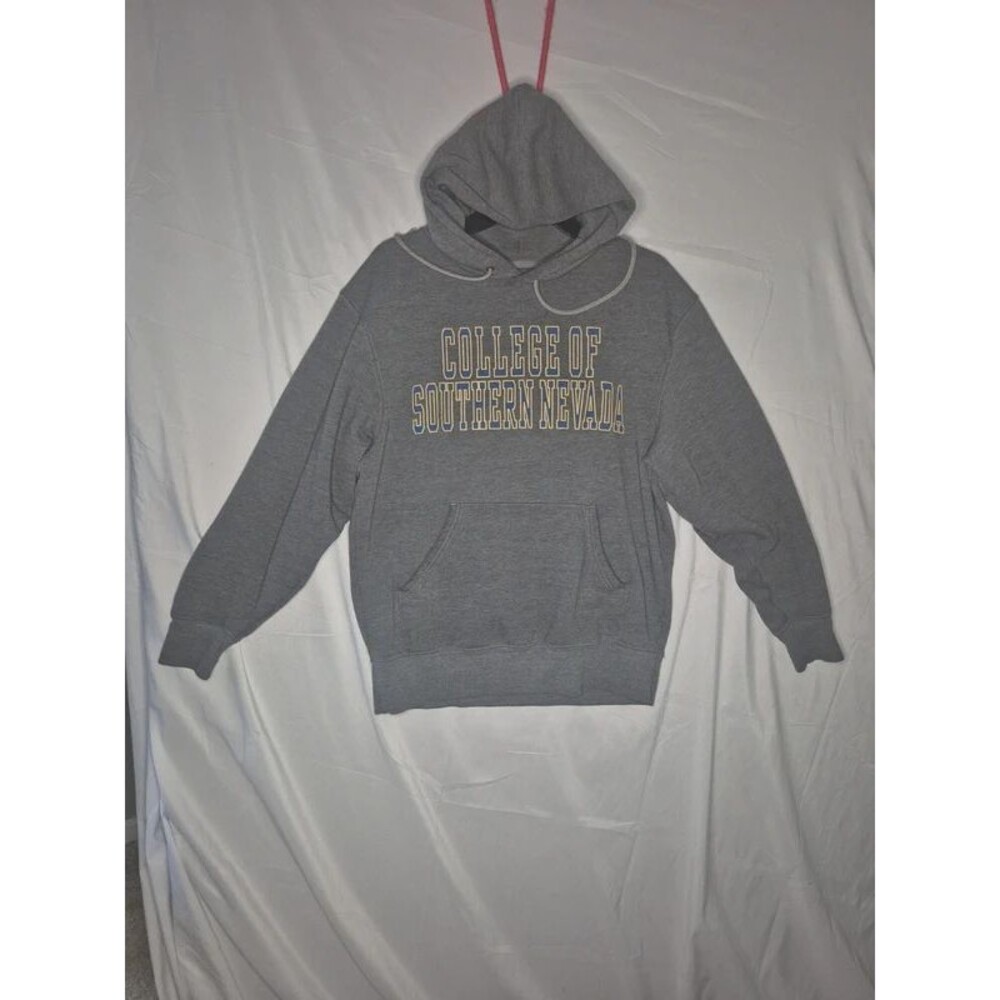 Vintage JanSport College of Southern Nevada CSN Gray Pullover Hoodie – Size M